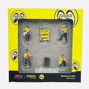 T64F-004-ME1 - Figurine mécanisiens Set N°3 - 4 personnages et accessoires