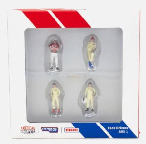 T64F-006-BRE1 - Figurine Pilote de course - 4 personnages