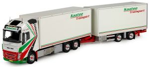Camion porteur caisse rigide VOLVO FH04 6x2 avec remorque aux couleurs des transports Kaatee