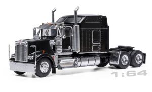 IXO64TR014B - Camion solo de couleur noir - KENWORTH W900 Sleeper Cab 6x4