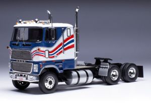 IXOTR177.22 - Camion solo de 1976 couleur bleu et blanc – FORD CL 9000 6x4