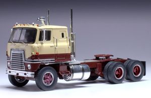 IXOTR201.22 - Camion solo de couleur marron et beige - INTERNATIONAL Transtar COE 1965