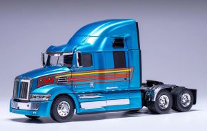 IXOTR204.22 - Camion solo de couleur bleu - WESTERN STAR 5700 ex 6x4