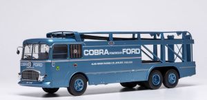 IXOTTR041.22 - Camion transporteur Bartoletti - FOR COBRA de couleur bleu - FIAT séries 306/2 6x2 1956