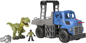 FISGVV50 - Jurassic World – Camion de capture avec dinosaure et personnage