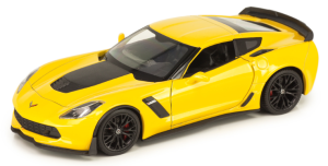 WEL24085W-Y - Voiture sportive CHEVROLET Corvette Z06 de 2017 de couleur jaune