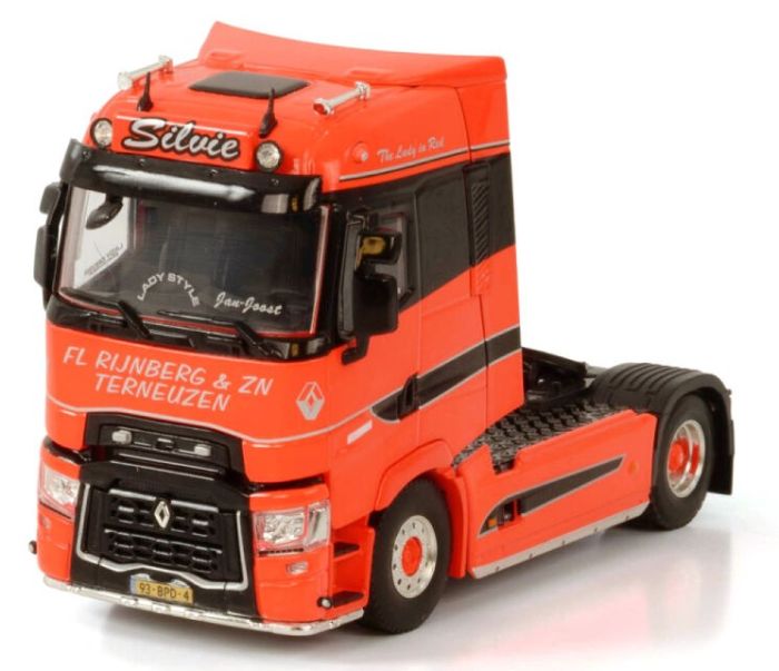 Camion TEKNO 1/50 Renault T High 4x2 Avec Remorque MELLAERTS - Orange Neuf