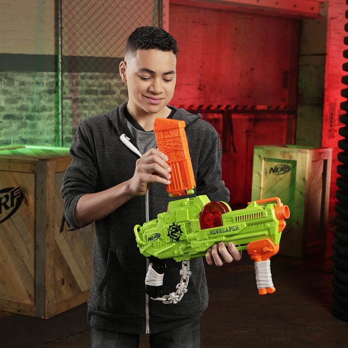Nerf Zombie Strike - Pistolet Jouet Enfant Vert - Dès 6 Ans - Modèle Multicolore En Mousse