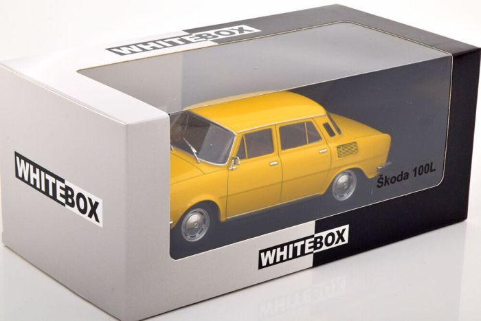 Miniature Whitebox 1/24 - Skoda Favorit 1987 - Verte - Métal Et Plastique