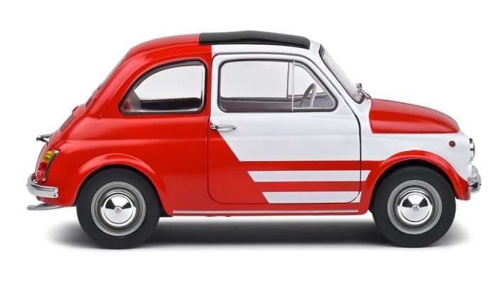 1/18 フィアット500 TURBINA TRIBUTE 1965 赤ツートン ソリド 1/18 フィアット 500 TURBINA TRIBUTE 1965 ホワイト/レッド