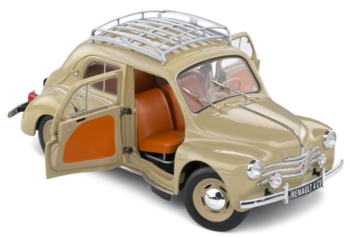 1/18 ルノー4CV 1956 サンドイエロー RENAULT SOLIDO製 1/18 ルノー4CV 1956 サンドイエロー RENAULT 4CV ソリド製ダイ