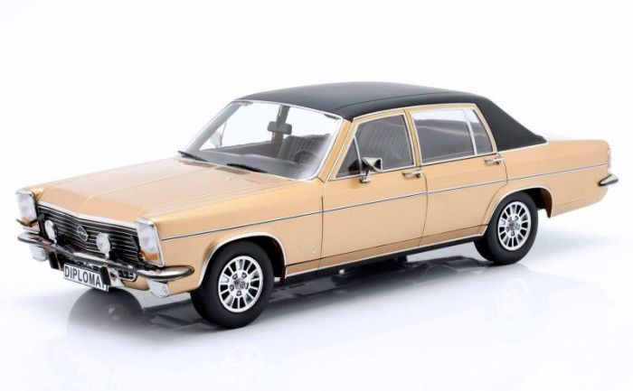 MODELCAR - Voiture de 1972 couleur beige – OPEL diplomat B - 1/18