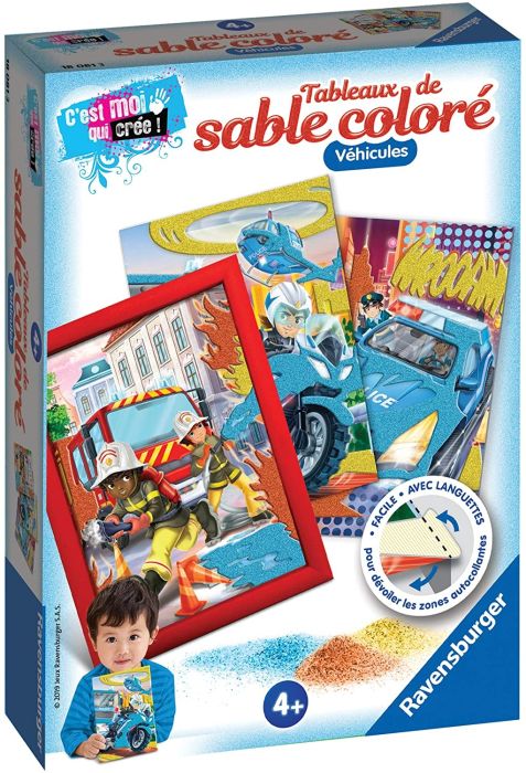 Jovi Play&Fun 2104 Kit Peinture Au Sable Coloré 8 Pots - Véhicules Pour Enfants Dès 3 Ans