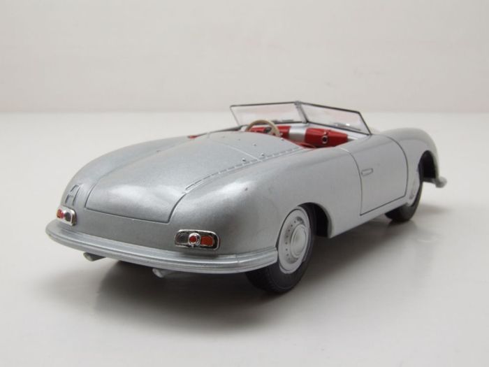 Porsche 356 Cabriolet Gris 1/43 - Heco Miniatures - Voiture Ancienne
