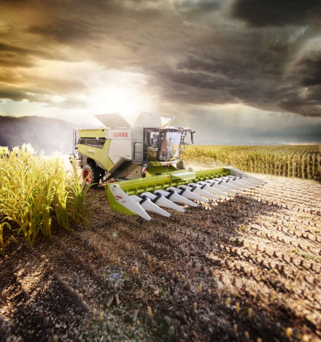 Miniature Engin agricole 500.000e – Édition Limitée - CLAAS Lexion 8900 TT avec Convio 1380 MARGE MODELS MAR267492
