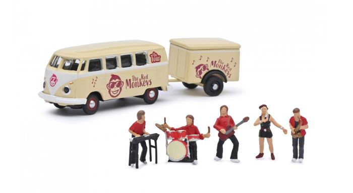 Schuco - 1:43 - VW T1 Samba Minibus avec Hymer Eriba Puck