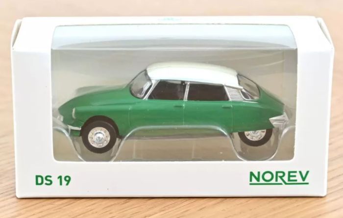 Quiralu Surber 1/43 Citroën ID 19 Commerciale 1958 Orange Toit Blanc