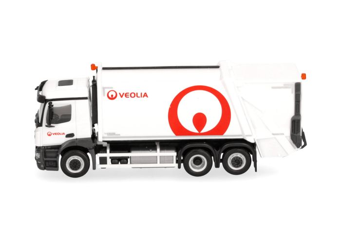 Lena Worxx 4614 Mercedes Benz Arocs Voiture de Jeu env. 53 cm Véhicule Utilitaire pour Enfants à partir de 3 Ans Camion Poubelle Robuste avec 2