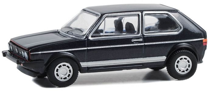 Voiture Miniature Greenlight 1/64 VW Rabbit GTI Bleue, Série Club Vee-Dub, Neuve Sous Blister