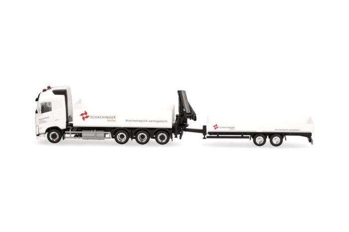 Camion HERPA 1/87 – Volvo FH 4x2 Avec Remorque Conteneur Salari – Gris