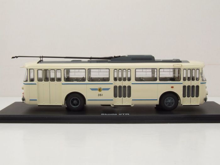 Bus Skoda 9TR Plzen échelle 1/43 – PREMIUM CLASSIXXS Beige Et Rouge, Neuf