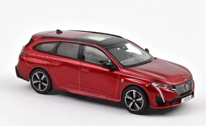 Maquette Peugeot 308 GT Hybrid 2021 - 1:43, Couleur Gris Métallisé