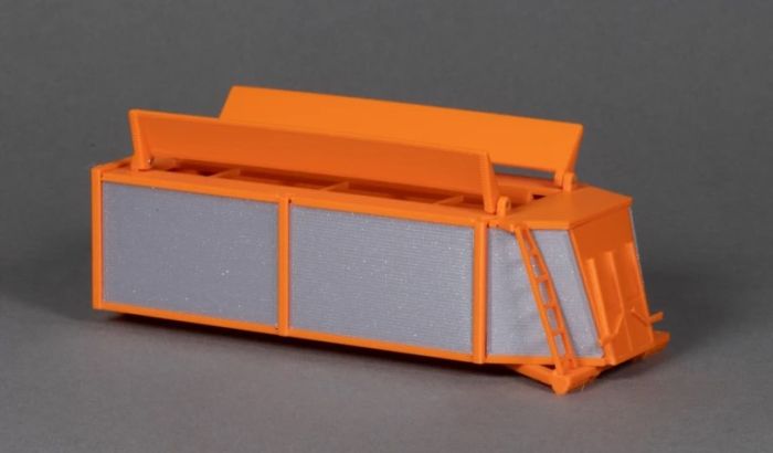 Miniature Engin De Chantier MSM – Container 25m3 Orange – Échelle 1/50 – MSM5