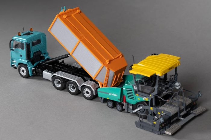 Miniature Container De Chantier MSM Orange 20m3 échelle 1/50 - MSM5 - Pour Collection