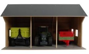 Hangar en kit de dimensions 23x16x8 cm véhicules et accessoires non fournis - HER745994