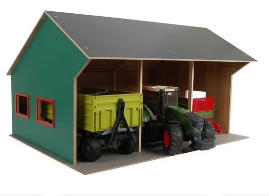 Hangar Bois 3 Travées Kids Globe échelle 1/32 - KG345146