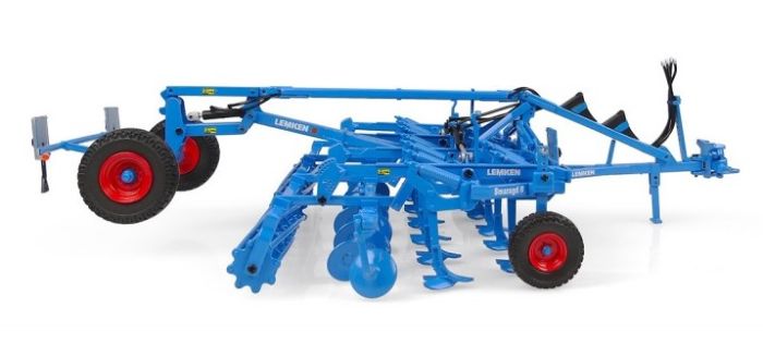 Miniature Agricole Lemken Smaragd 9/600 K, échelle 1/32, Universal Hobbies UH6290, Métal/plastique, Bleu, Neuve