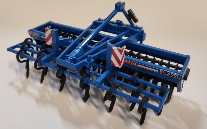 Miniature Agricole ROS - CARRE Tassadisque 3m 1/32 - Résine Bleue (Série 300)