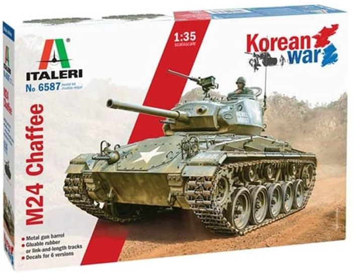 Maquette Char M24 Chaffee Italeri 1:35 - Boîte Neuve - Réf 6761 / 15665 - Idée Cadeau Modèle Réduit