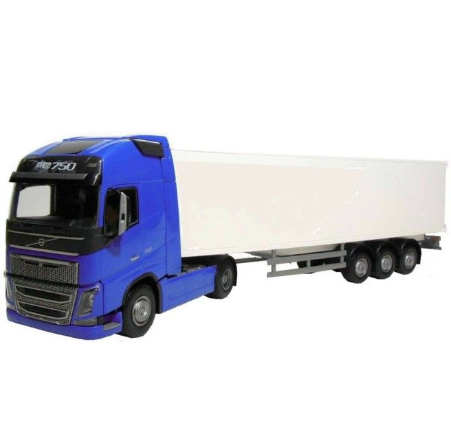EMEK - CAMION noir avec porte-engin 3 essieux et camion benne 6x4 – VOLVO FH1... EUR 60,89 - FR