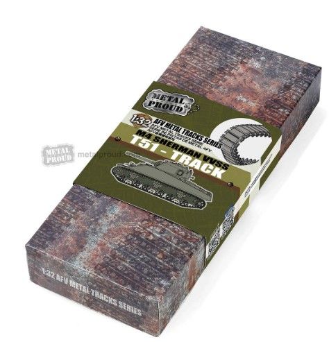 Set De Chenilles Métalliques 1/32 Pour Char M4 Sherman Am Lioration Pour Maquette Forces Of B 1210788