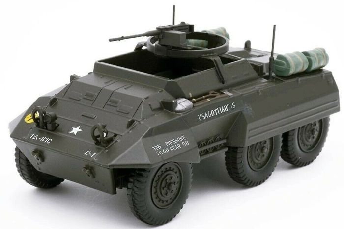 Miniature Solido 1/50 - Tank M20 + Remorque - Véhicule Militaire US - Occasion Parfait
