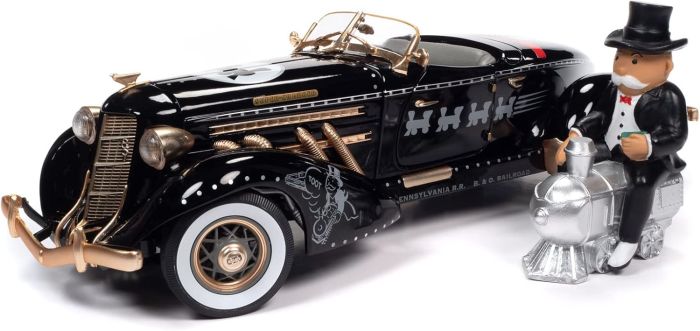 American Muscle Monopoly - Voiture Auburn 831 Speedster 1932 - Figurine Incluse - Échelle 1/18 - Neuf