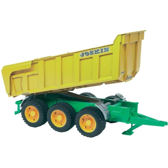 BRUDER 02212 Remorque basculante Joskin jaune 3 essieux
