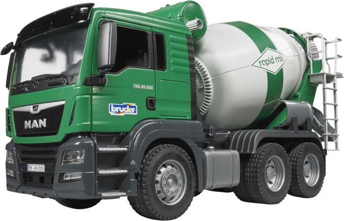 BRUDER - 03765 - Camion benne MAN TGS - Rouge Blanc
