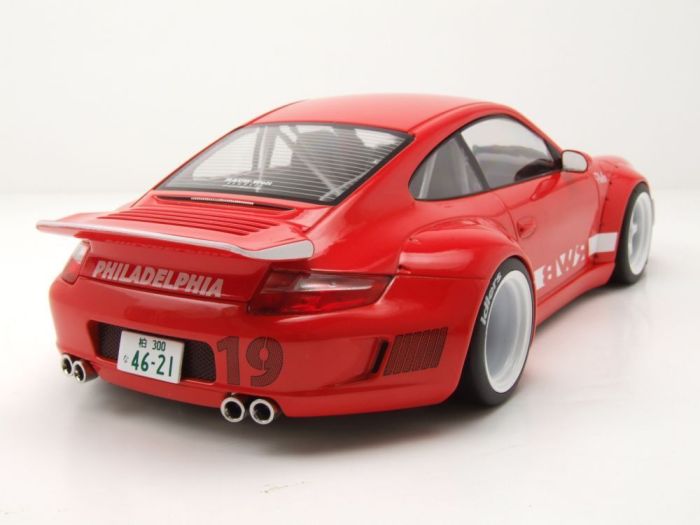 Porsche 911 RWB 997 – Maquette Rouge 1:18 IXO Models (neuve, Coffret)