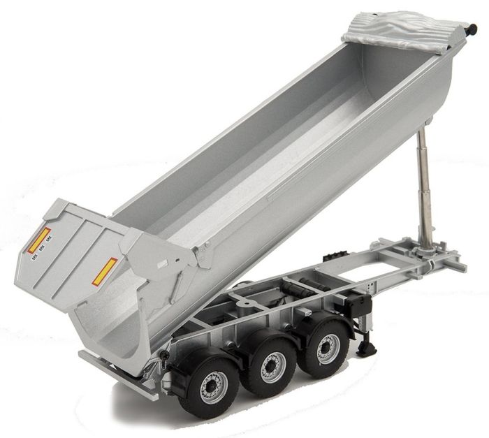 Miniature MERCEDES BENZ Actros 5 1848 4x2 et remorque benne Fruehauf Transports DELMOTTE ELIGOR