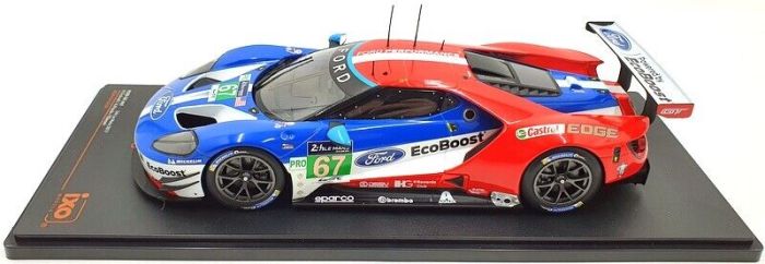 IXOMODELS – Ford GT 24h Du Mans 2017 N°67 – Échelle 1/43 – Métal/plastique Bleu