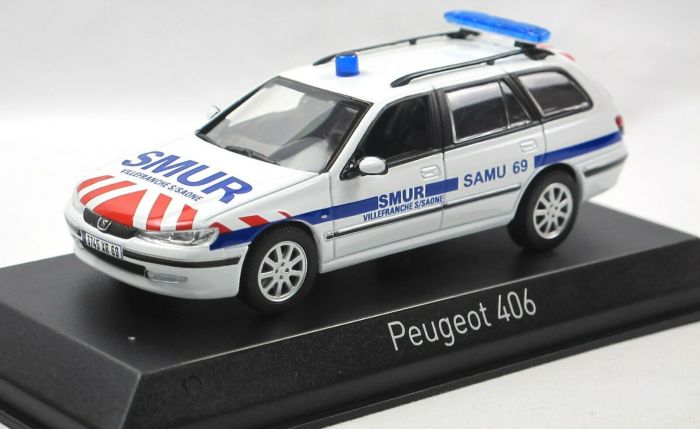 PEUGEOT 406 BREAK POMPIERS NOREV 1:43 de reference 474660