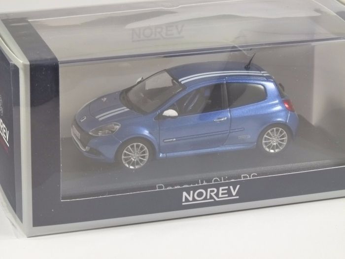 Renault Clio Gordini RS – Spark 1/43 – Bleu – Réf 7711429240 – Occasion état TBE