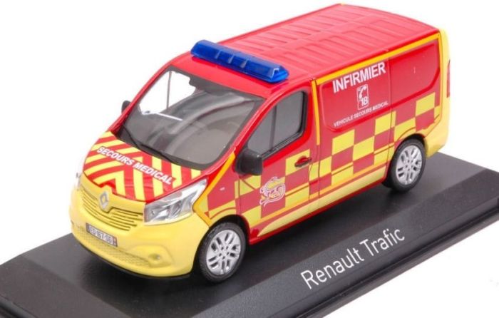 NOREV Renault Trafic DCI 100 – Pompiers Du Rhône – 1/43 – En Boîte