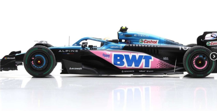 Voiture du GP Monaco 2023 - ALPINE A523 #10 BWT Alpine F1
