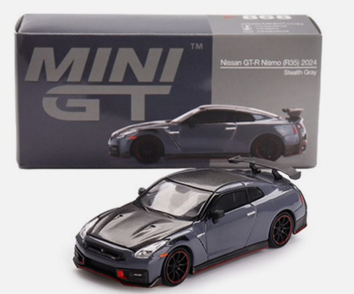 Miniature Voiture de 2024 de couleur gris - NISSAN GT-R R35 Nismo