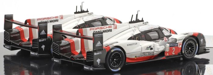 Set 2 Voitures IXO 1/43 - Porsche 919 Hybrid - Vainqueur Le Mans 2017 (SP919-SET2)