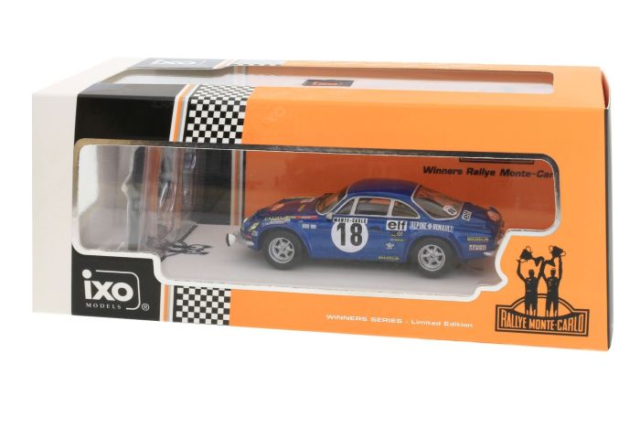Voiture du rallye de Monte-Carlo 1973 N°18 avec figurine