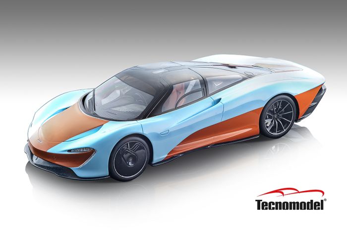 Figurine Voiture de 2020 couleur bleu et orange – limitée à 24